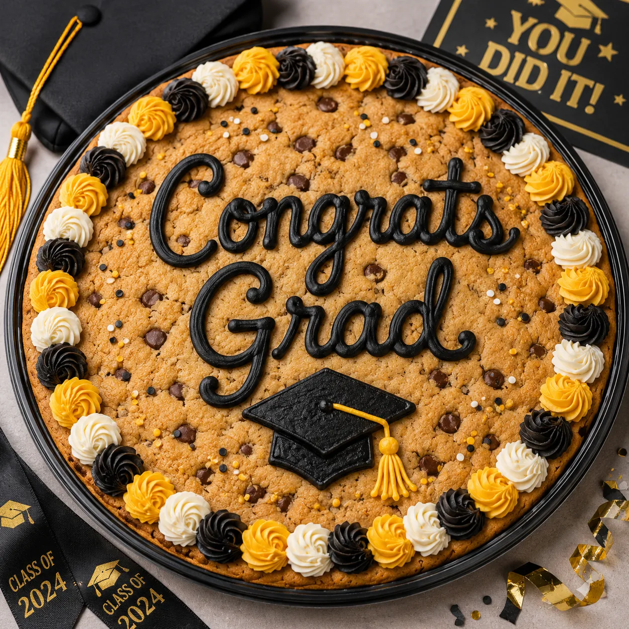 Giant Grad Cookie Cake