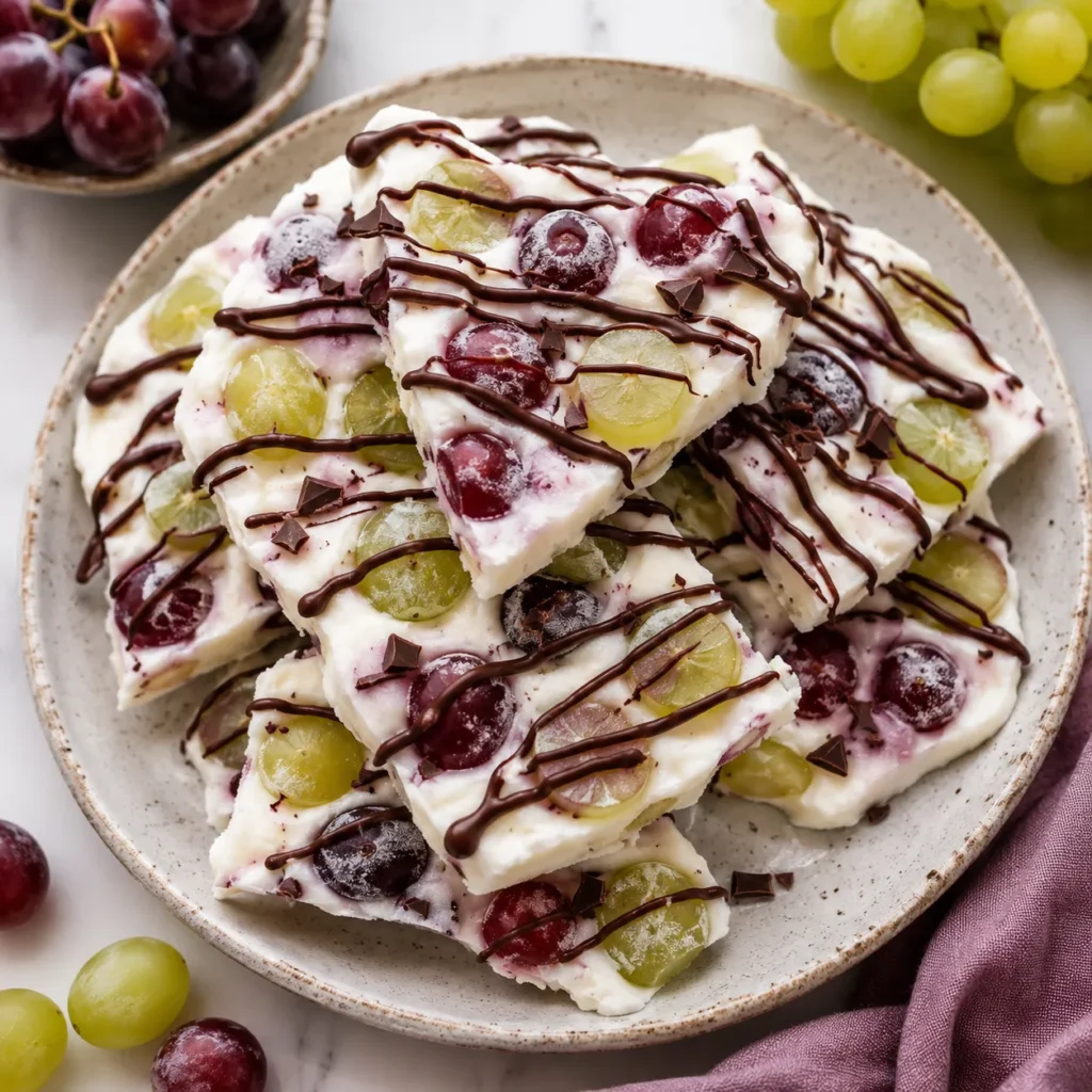 Grape Yogurt Bark