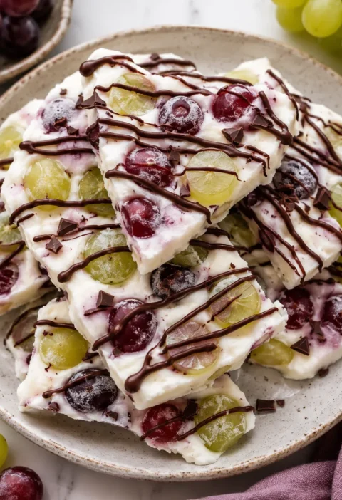 Grape Yogurt Bark