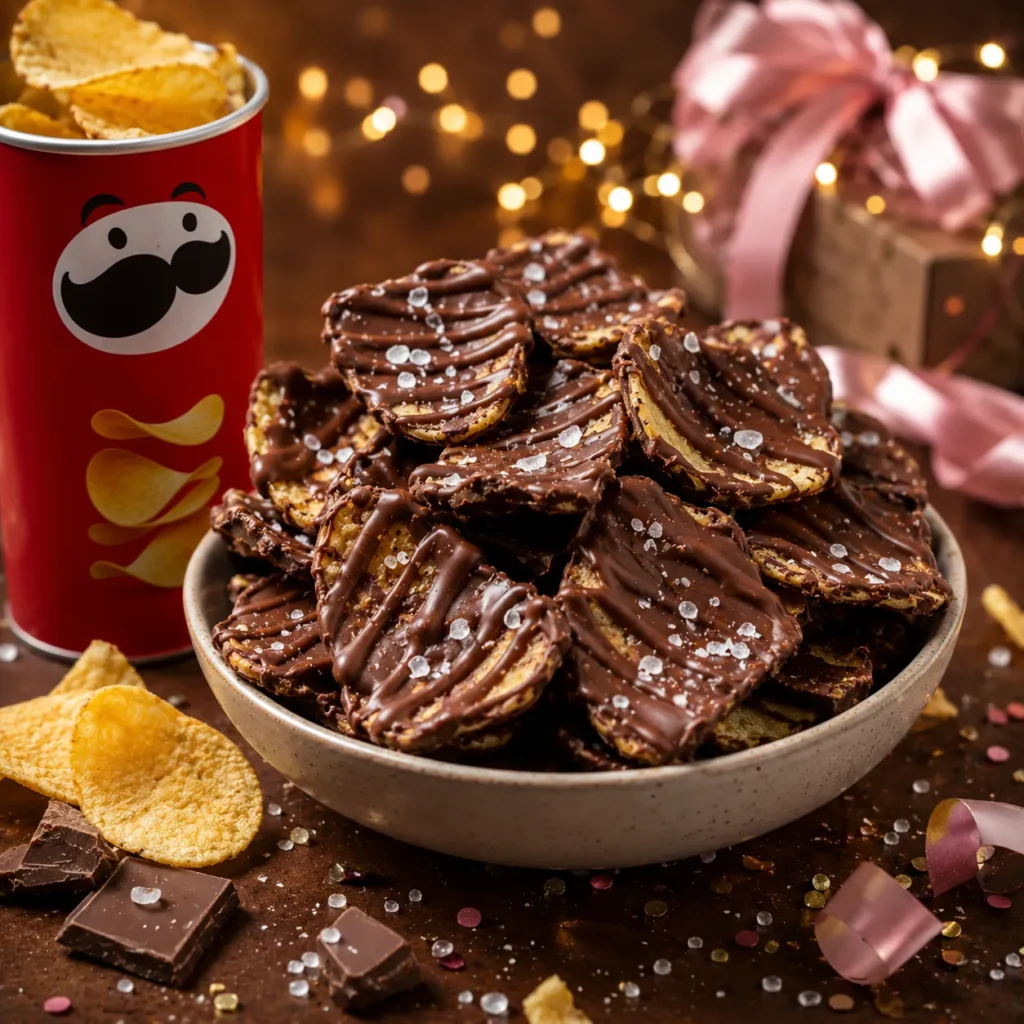 Pringles Chocolate Bark