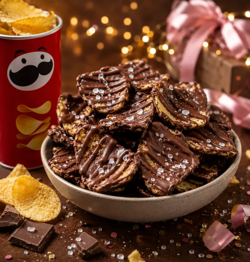 Pringles Chocolate Bark