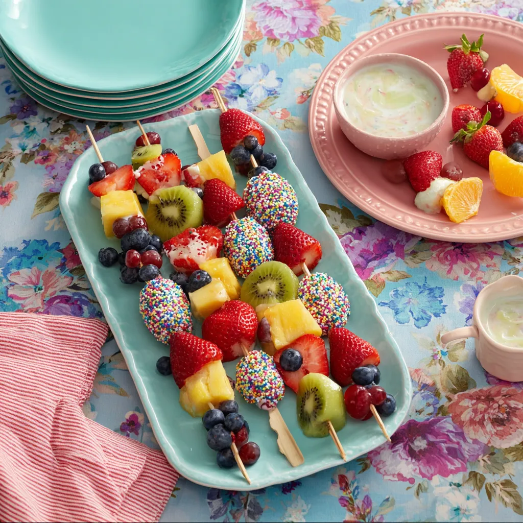 Rainbow Fruit Skewers Recipe