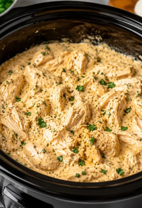 Slow Cooker Cream Cheese Chicken