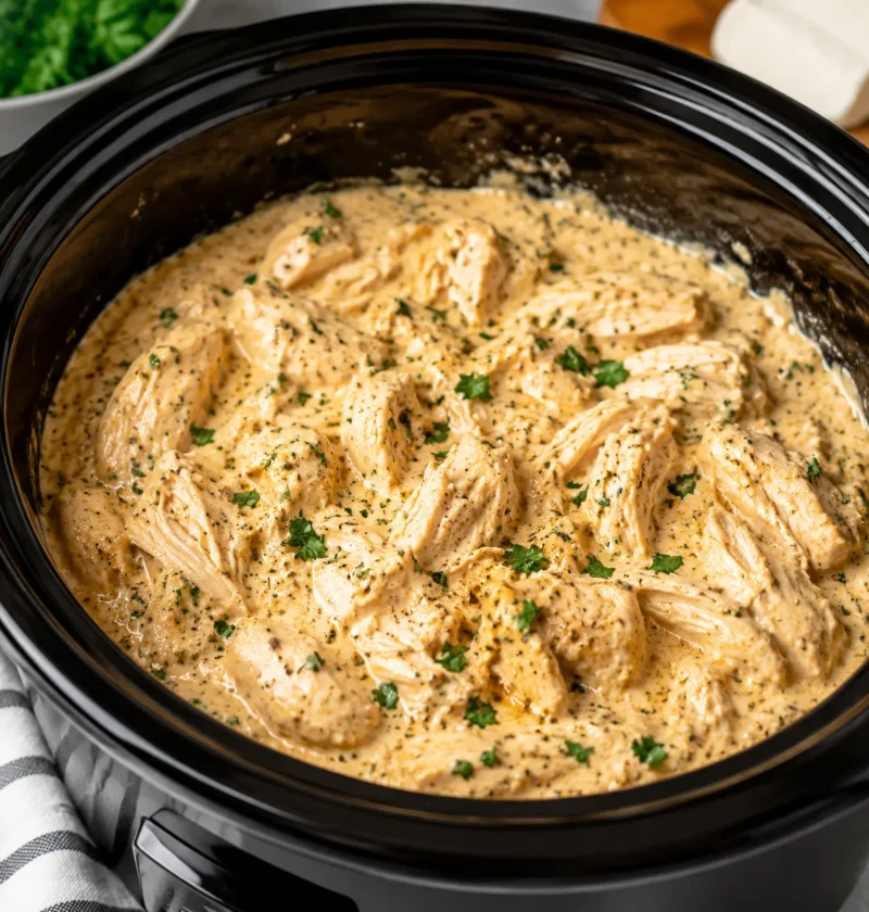 Slow Cooker Cream Cheese Chicken