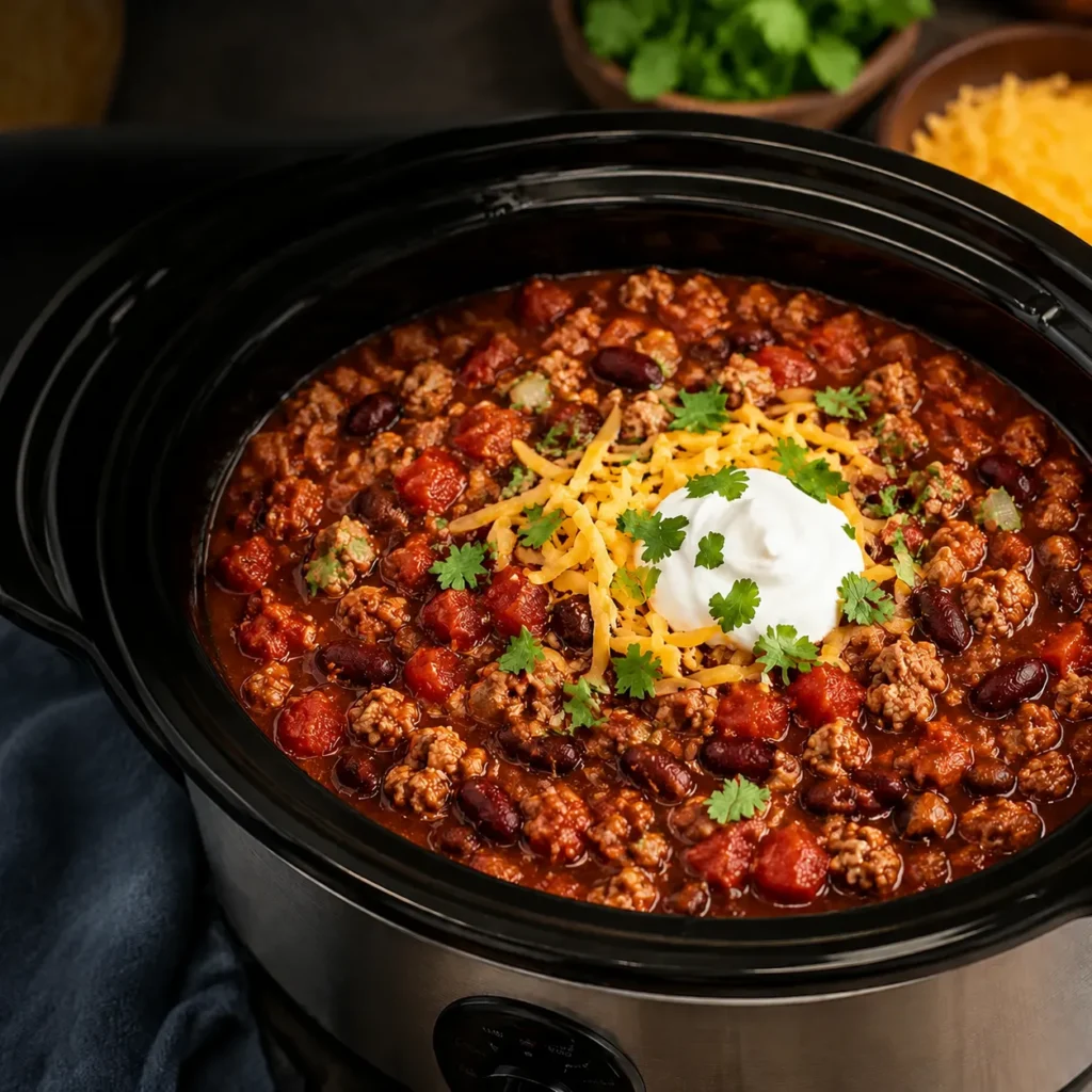 Slow Cooker High Protein Chili