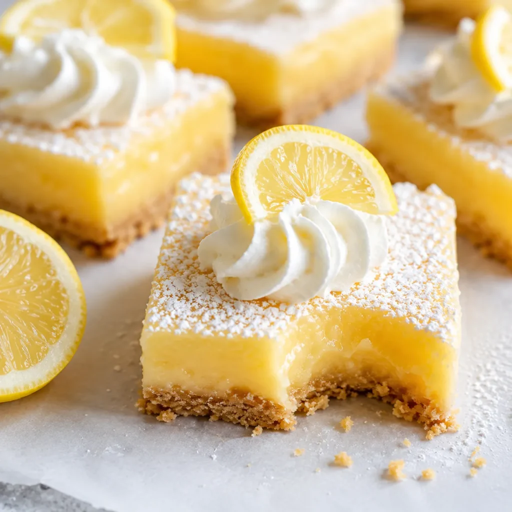 3 Ingredient No-Bake Lemon Bars
