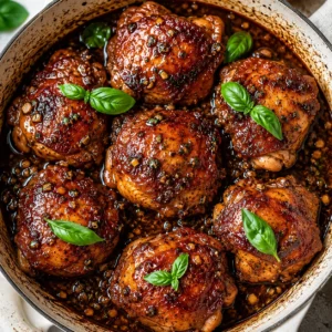 Baked Honey Garlic Chicken Thighs