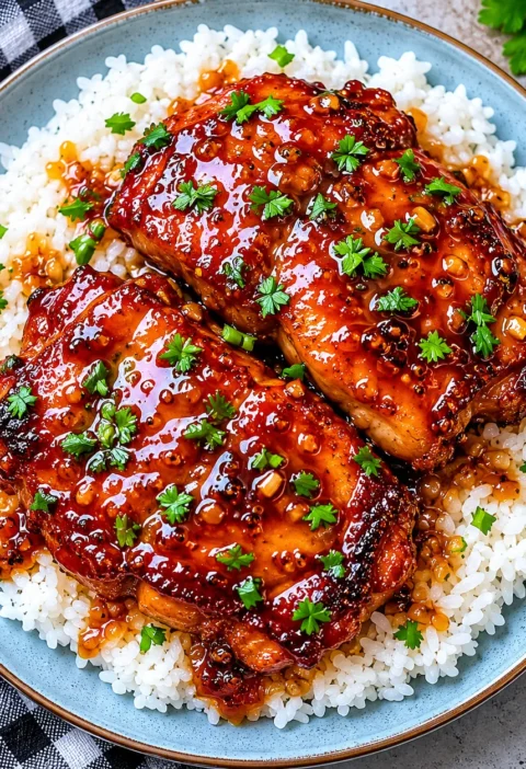 Classic Honey Garlic Chicken Thighs