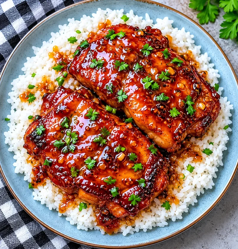 Classic Honey Garlic Chicken Thighs