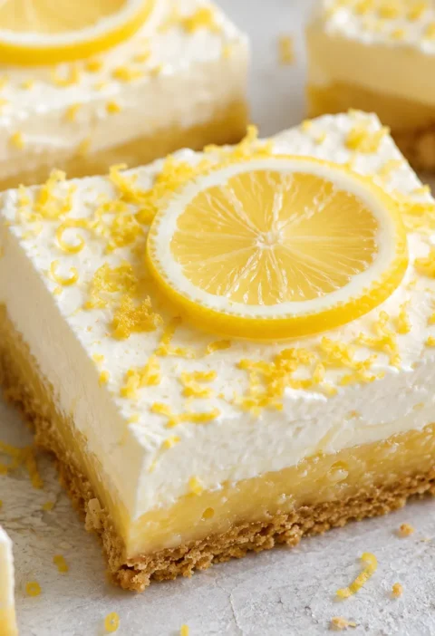 Classic No-Bake Lemon Bars