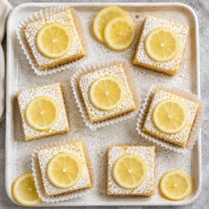 Cream Cheese No-Bake Lemon Bars