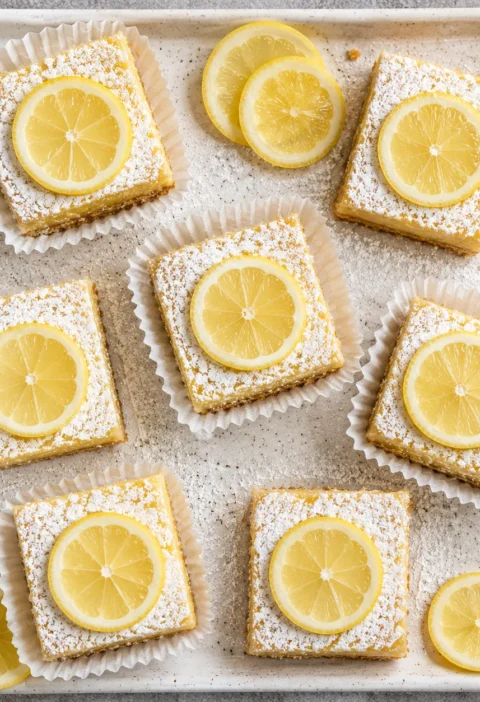 Cream Cheese No-Bake Lemon Bars