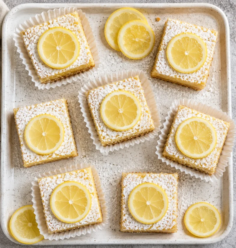 Cream Cheese No-Bake Lemon Bars