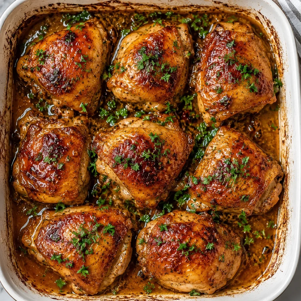 Spicy Honey Garlic Chicken Thighs
