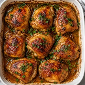 Spicy Honey Garlic Chicken Thighs