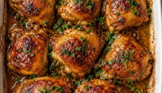 Spicy Honey Garlic Chicken Thighs