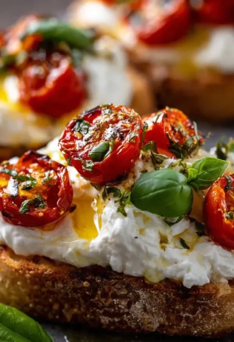 Burrata bruschetta