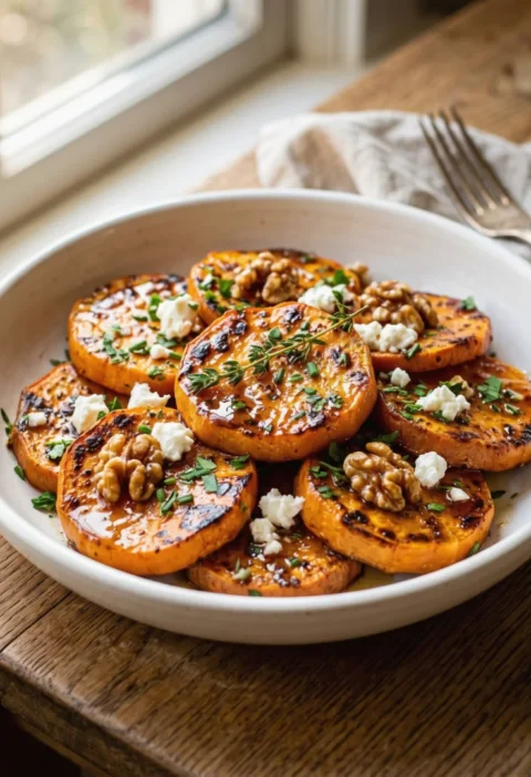 Caramelized sweet potatoes
