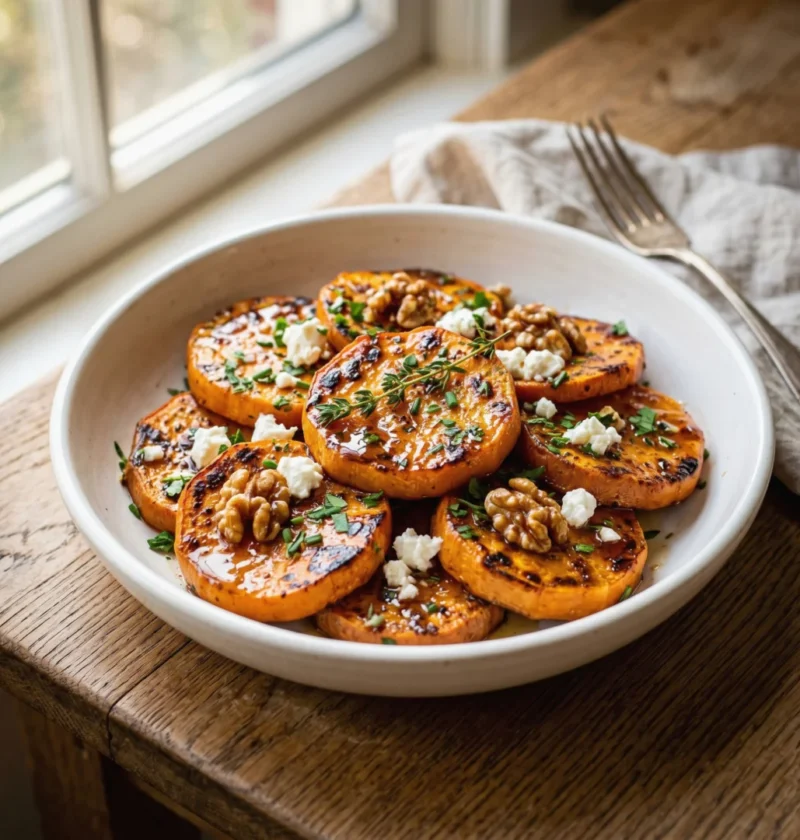 Caramelized sweet potatoes