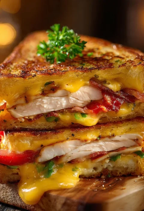 Cheddar and Bacon Turkey Melts