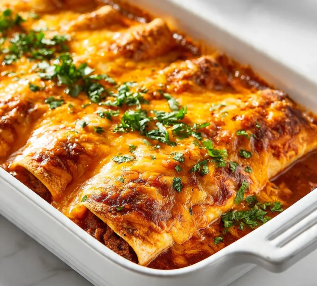 Cheesy Beef Enchiladas – Delicious and Delightful - Cheesy Beef Enchiladas – Delicious and Delightful