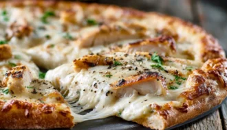 Chicken Alfredo Pizza