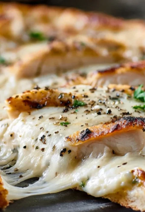Chicken Alfredo Pizza