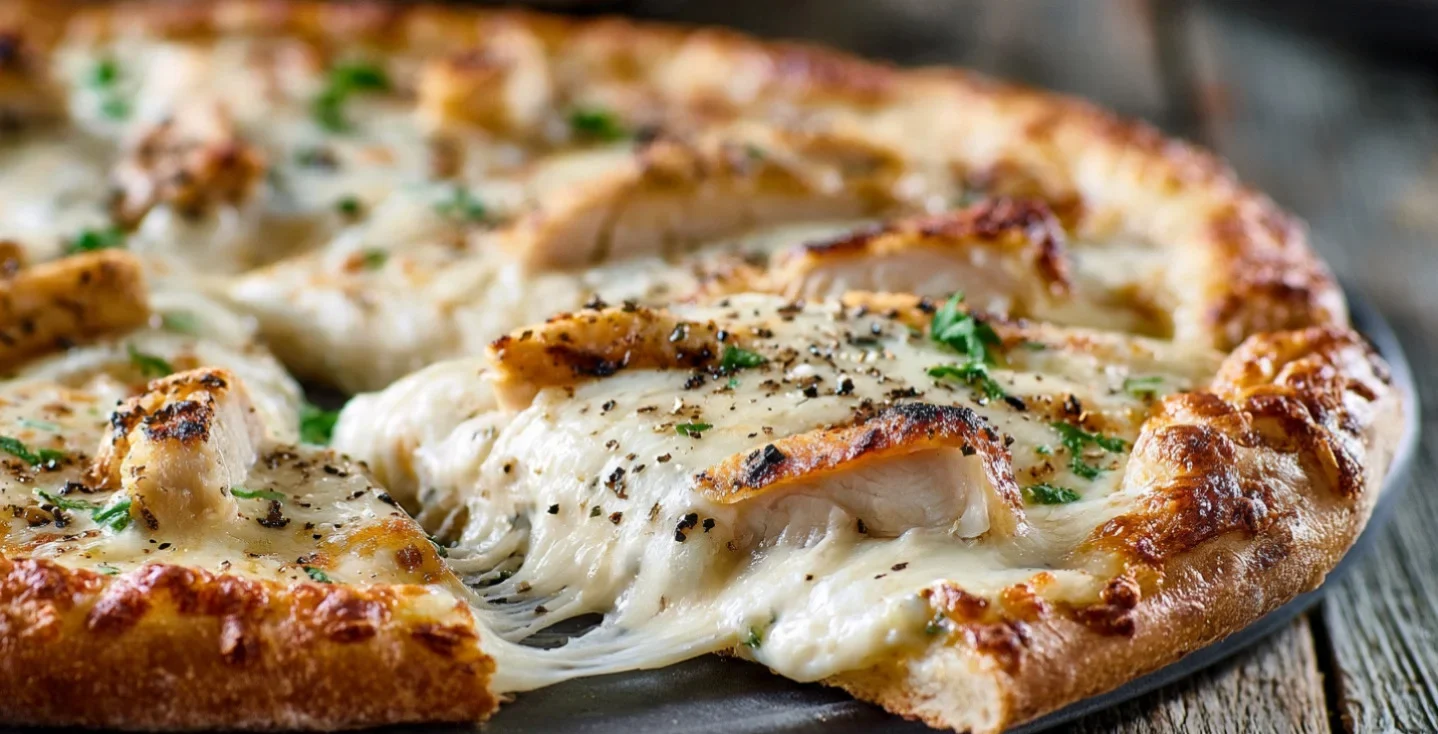 Chicken Alfredo Pizza