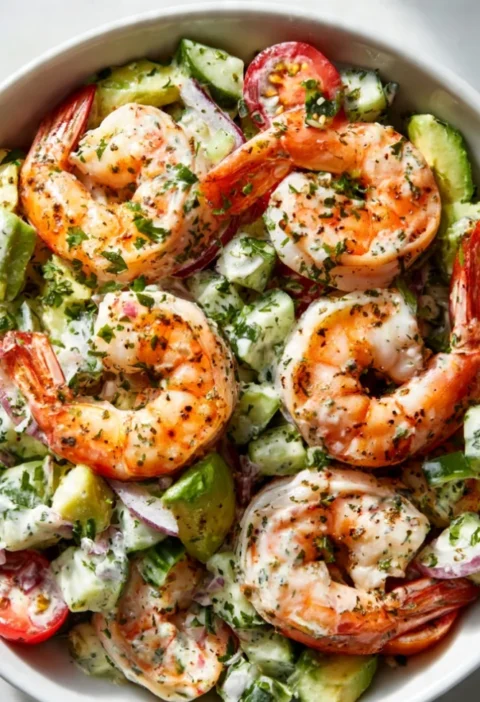 Creamy Avocado Shrimp Salad