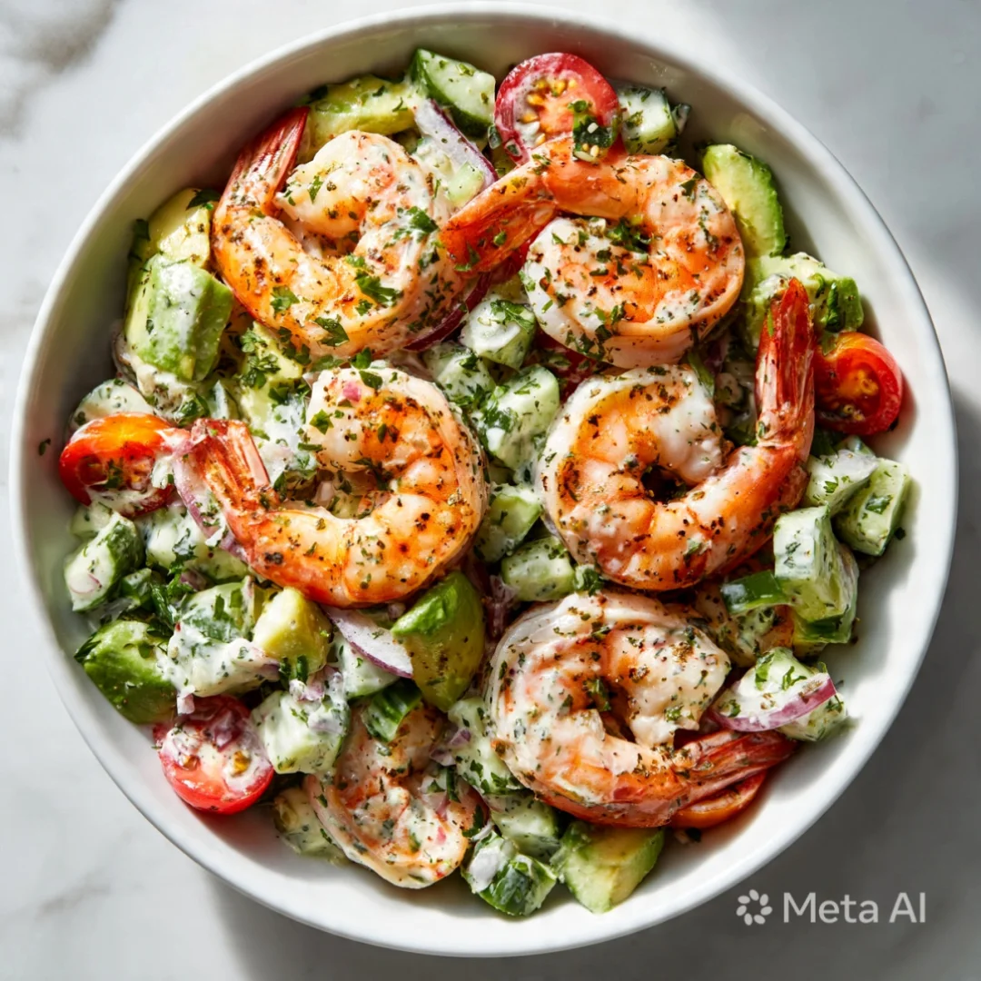 Creamy Avocado Shrimp Salad