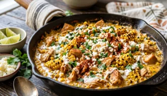 Creamy Street Corn Chicken Skillet
