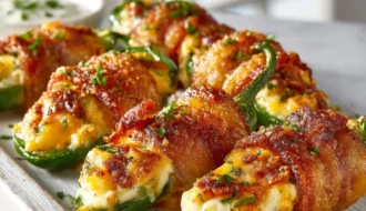 Crispy Bacon Cheddar Jalapeño Poppers