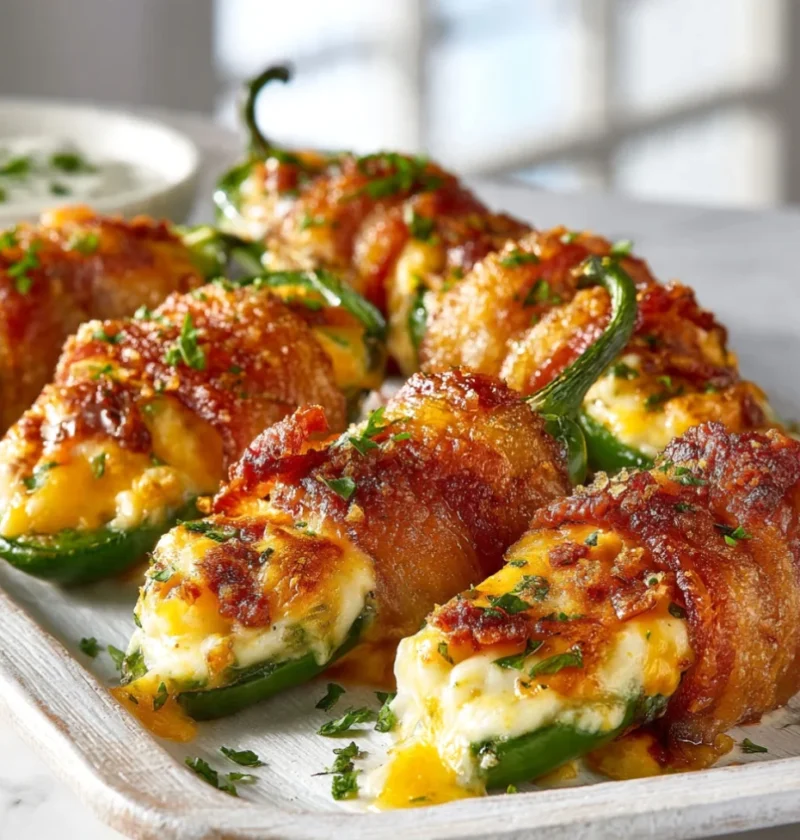 Crispy Bacon Cheddar Jalapeño Poppers