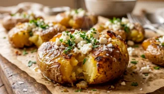 Crispy Parmesan Smashed Potatoes