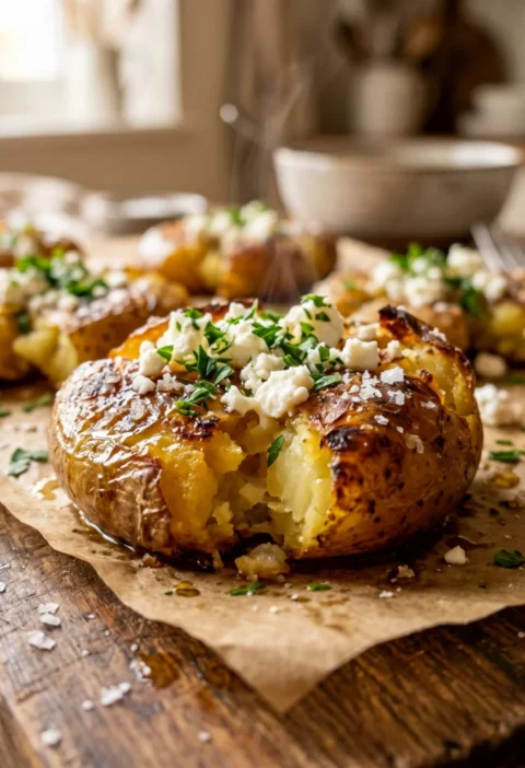 Crispy Parmesan Smashed Potatoes