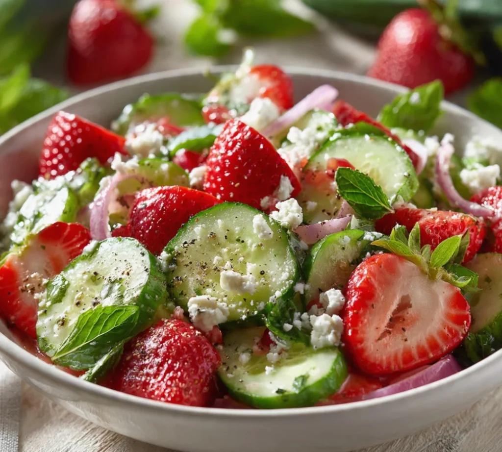 Cucumber Strawberry Salad