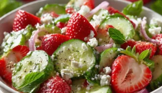 Cucumber Strawberry Salad