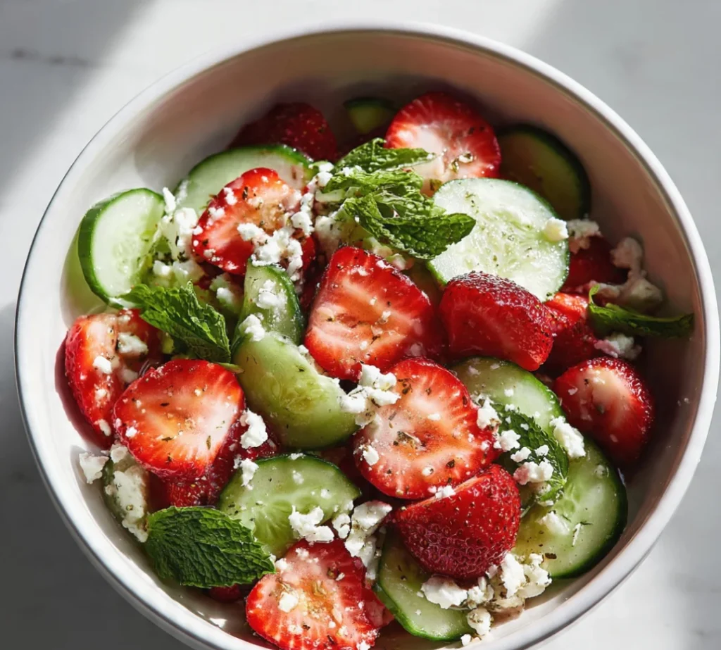 Cucumber Strawberry Salad