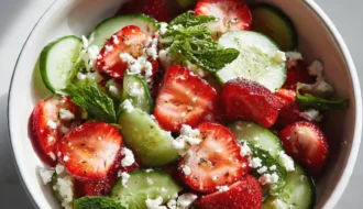 Cucumber Strawberry Salad