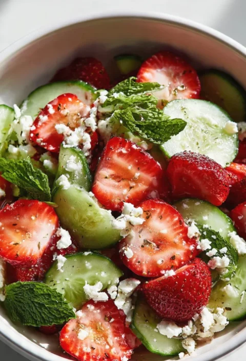 Cucumber Strawberry Salad
