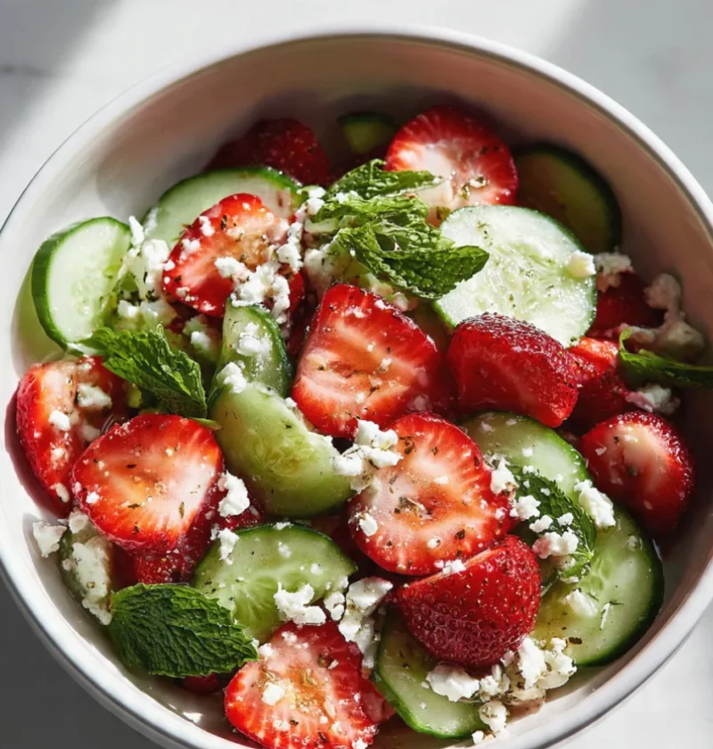 Cucumber Strawberry Salad