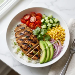 Grilled Chicken Avocado Rice Bowl – Tasty and Easy to Make