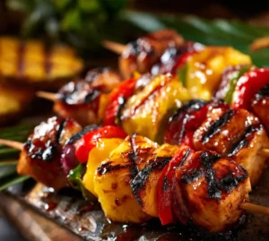 Hawaiian Chicken Skewers