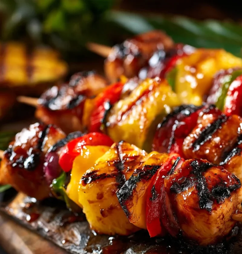Hawaiian Chicken Skewers