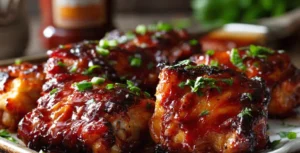 Juicy Oven Baked BBQ Chicken Thighs (Even Non-BBQ Fans Love This!)