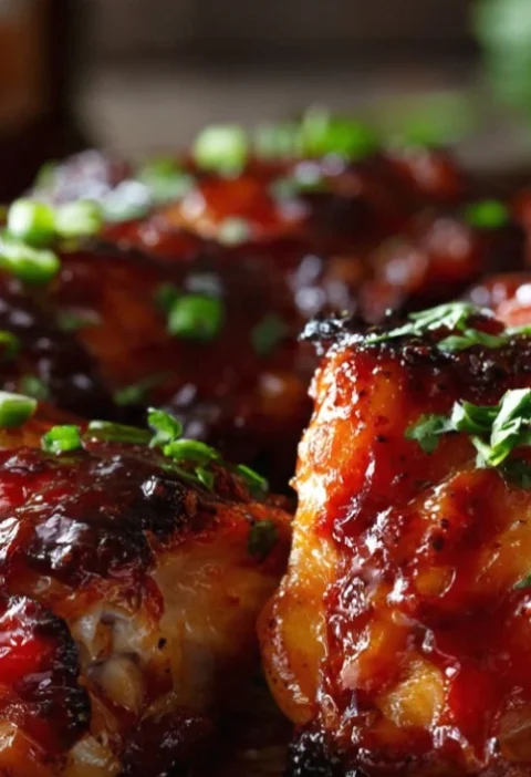 Juicy Oven Baked BBQ Chicken Thighs