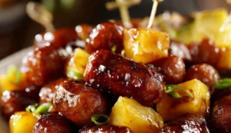 Pineapple Brown Sugar Mississippi Lil Smokies Bites