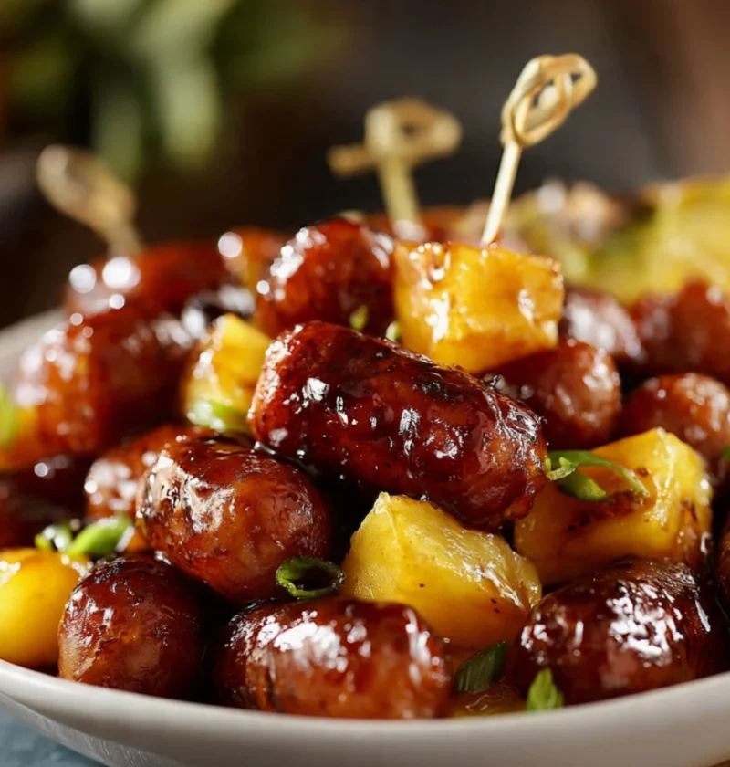 Pineapple Brown Sugar Mississippi Lil Smokies Bites