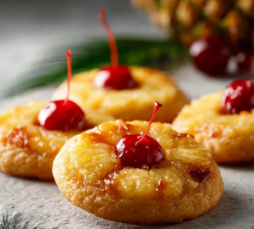 Pineapple Upside Down Sugar Cookies - Pineapple Upside Down Sugar Cookies