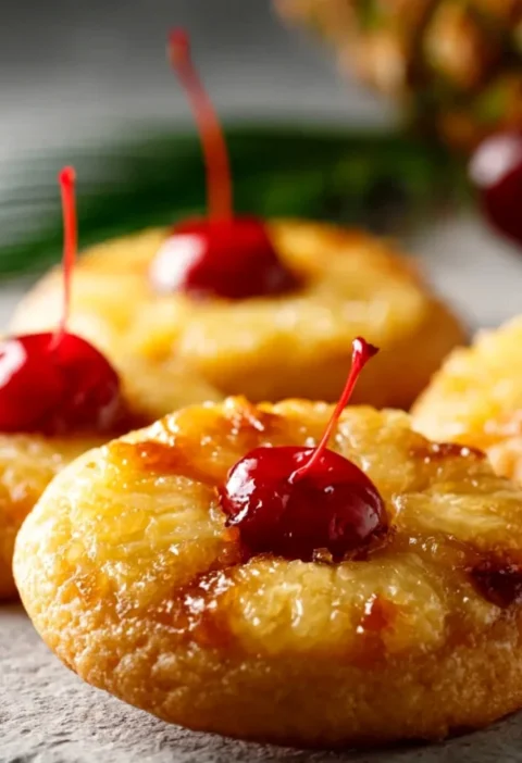 Pineapple Upside Down Sugar Cookies